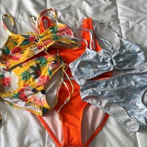 3 Girls 8-10 two piece Swimsuits